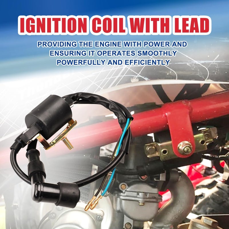 HOOUP Ignition Coil Spark Plug Kit for 50cc 70cc 90cc 110cc 125cc Tao Tao DB10 ATA-110B Coolster 3125A Apollo DB007 DB21 Kazuma Sunl Baja Chinese ATV Quad Kids Four Wheeler SSR125 Pit Dirt Bike Parts - Image 5